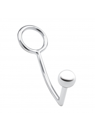 Кольцо на пенис с анальным стимулятором Stainless Steel Anal Hook   Cock Ring - BlueLine - в Ногинске купить с доставкой