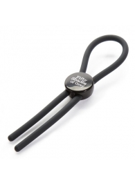 Тёмно-серое эрекционное кольцо с зажимом Again and Again Adjustable Cock Ring - Fifty Shades of Grey - в Ногинске купить с доставкой
