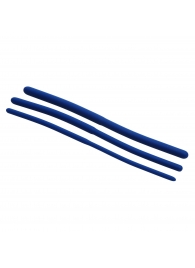 Набор из 3 синих силиконовых уретральных расширителей Invasion Silicone Urethral Sound Trainer Set - XR Brands - купить с доставкой в Ногинске