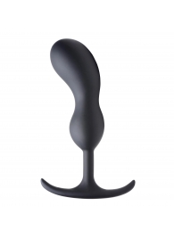 Черный массажер простаты с утяжелителями Premium Silicone Weighted Prostate Plug Large - 18,8 см. - XR Brands - в Ногинске купить с доставкой