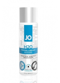 Охлаждающий лубрикант на водной основе JO Personal Lubricant H2O COOLING - 60 мл. - System JO - купить с доставкой в Ногинске
