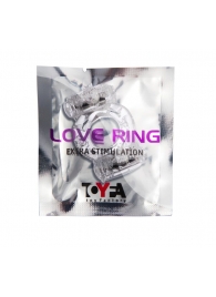 Прозрачное виброкольцо с двумя вибропульками - Toyfa Basic - в Ногинске купить с доставкой