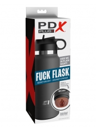 Смуглый мастурбатор-вагина в корпусе-бутылке F*ck Flask - Pipedream - в Ногинске купить с доставкой
