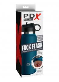 Смуглый мастурбатор-вагина в синей колбе F*ck Flask - Pipedream - в Ногинске купить с доставкой