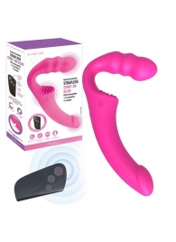 Розовый безремневой страпон Straples Strap-On Dildo - Erokay - купить с доставкой в Ногинске