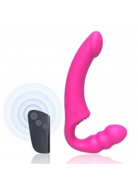 Розовый безремневой страпон Straples Strap-On Dildo - Erokay - купить с доставкой в Ногинске
