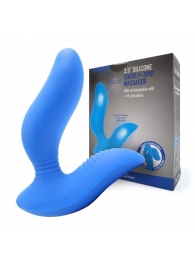 Синий вибромассажер простаты 3,5’’ Curve P-spot Massager - 12 см. - Erokay - в Ногинске купить с доставкой