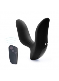 Черный вибромассажер простаты 3,5’’ Remote Control Curve P-spot Massager - 12 см. - Erokay - в Ногинске купить с доставкой