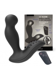Черный вибромассажер простаты 3,5’’ Remote Control P-spot Massager - 12,5 см. - Erokay - в Ногинске купить с доставкой