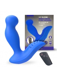 Синий вибромассажер простаты 3,5’’ Remote Control P-spot Massager - 12,5 см. - Erokay - в Ногинске купить с доставкой