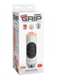 Мастурбатор-вагина Extreme Toyz Mega Grip Vibrating Stroker Mouth - Pipedream - в Ногинске купить с доставкой