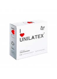 Ультратонкие презервативы Unilatex Ultra Thin - 3 шт. - Unilatex - купить с доставкой в Ногинске