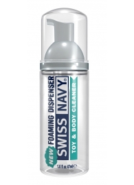 Очищающая пенка для игрушек и тела Toy   Body Cleaner Foamer - 47 мл. - Swiss navy - купить с доставкой в Ногинске