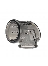 Дымчатая насадка на пенис и мошонку - Baile - в Ногинске купить с доставкой