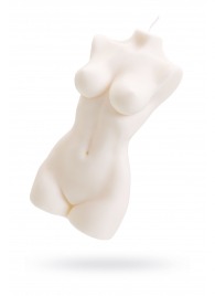 Белая интерьерная свеча в форме женского торса - 850 гр. - Pecado - купить с доставкой в Ногинске