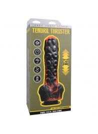 Черно-красная мини-машина на присоске Tendril Thruster - 21,6 см. - Doc Johnson - купить с доставкой в Ногинске