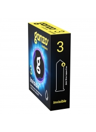 Супертонкие презервативы Ganzo Invisible - 3 шт. - Ganzo - купить с доставкой в Ногинске