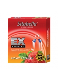 Стимулирующая насадка Sitabella Extender  Клубника - Sitabella - купить с доставкой в Ногинске