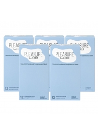 Набор из 5 упаковок ультратонких презервативов Pleasure Lab (по 12 шт.) - Pleasure Lab - купить с доставкой в Ногинске