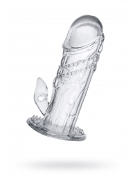 Прозрачная насадка на пенис Uco - 13 см. - A-toys - в Ногинске купить с доставкой