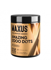 Точечные презервативы MAXUS 2000 Amazing Dots с железным кейсом - 12 шт. - Maxus - купить с доставкой в Ногинске