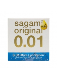 Увлажнённый презерватив Sagami Original 0.01 Extra Lub - 1 шт. - Sagami - купить с доставкой в Ногинске