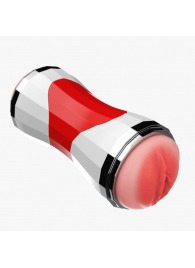 Двусторонний мастурбатор в колбе Power Grip Cup - вагина и ротик - Boys of Toys - в Ногинске купить с доставкой