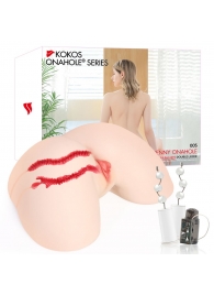 Мастурбатор-полуторс с двойным слоем материала и вибрацией Jenny Onahole Real Hips - KOKOS - в Ногинске купить с доставкой