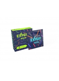 Светящиеся в темноте презервативы Expert Neon - 3 шт. - Expert - купить с доставкой в Ногинске