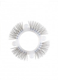 Эластичное кольцо с «ресничками» и 4 шариками - Sextaz - в Ногинске купить с доставкой