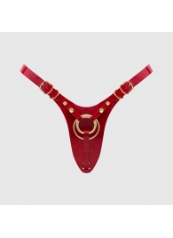 Красный пояс для фиксации насадок Strap-On-Me Leatherette Harness Fabulous - Strap-on-me - купить с доставкой в Ногинске