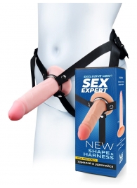 Мужской полый страпон на регулируемых ремнях - 18,5 см. - Sex Expert - купить с доставкой в Ногинске