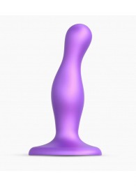 Фиолетовая насадка Strap-On-Me Dildo Plug Curvy size S - Strap-on-me - купить с доставкой в Ногинске