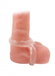 Прозрачное двойное эрекционное кольцо - Sex Expert - в Ногинске купить с доставкой