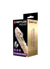 Прозрачная насадка на пенис Booker - 8 см. - Baile - в Ногинске купить с доставкой