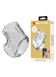 Прозрачная насадка на пенис и мошонку - Baile - в Ногинске купить с доставкой