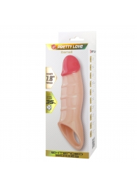 Телесная удлиняющая насадка на пенис Darnel - Baile - в Ногинске купить с доставкой