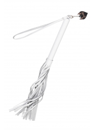 Белая кожаная плеть - 50 см. - Pecado - купить с доставкой в Ногинске