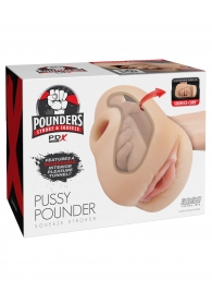 Телесный мастурбатор-вагина Pussy Pounder Squeeze Stroker - Pipedream - в Ногинске купить с доставкой