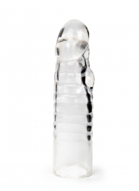 Прозрачная закрытая насадка на член - 15 см. - Sex Expert - в Ногинске купить с доставкой