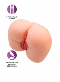 Реалистичный мастурбатор-попка с 2 любовными входами - No Name - в Ногинске купить с доставкой