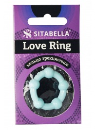 Цветное эрекционное кольцо Love Ring с бусинами - Sitabella - в Ногинске купить с доставкой