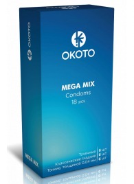 Презервативы OKOTO Mega Mix - 18 шт. - Sitabella - купить с доставкой в Ногинске