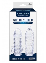Набор из 2 прозрачных насадок на член Seductive Tickler Sleeves Set - NMC - в Ногинске купить с доставкой