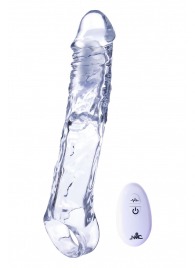 Прозрачная насадка-удлинитель Length Enhancer With Bullet с подхватом - 22,3 см. - NMC - в Ногинске купить с доставкой