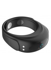 Черное эрекционное виброкольцо на ремешках - Boys of Toys - в Ногинске купить с доставкой