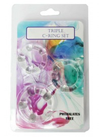 Набор из 3 эрекционных прозрачных колец - Boys of Toys - в Ногинске купить с доставкой