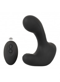 Черная анальная вибропробка с функцией расширения RC Butt Plug with 3 functions - Orion - в Ногинске купить с доставкой