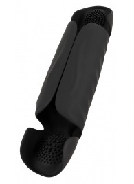 Черный вибромастурбатор с трехточечной стимуляцией Penis Trainer with 3 Point Stimulation - Orion - в Ногинске купить с доставкой