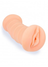 Телесный двусторонний мастурбатор с вибропулей и эрекционными кольцами в комплекте - Sexy Girl - в Ногинске купить с доставкой